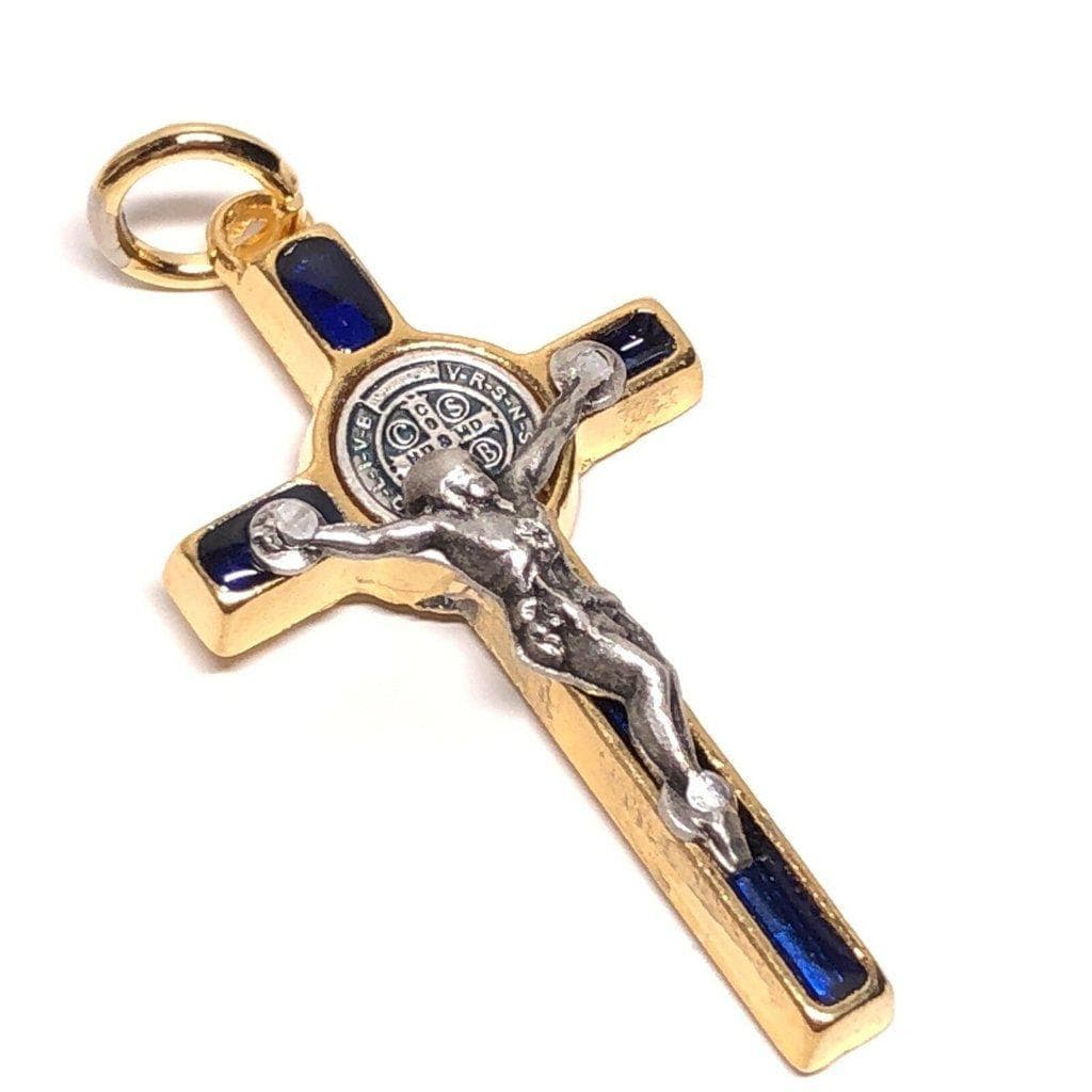 Cruz San Benito - Cross St. Benedict - Tiny Pendant - Rosary Parts - Crucifix | Catholically