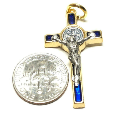 Cruz San Benito - Cross St. Benedict - Tiny Pendant - Rosary Parts - Crucifix | Catholically