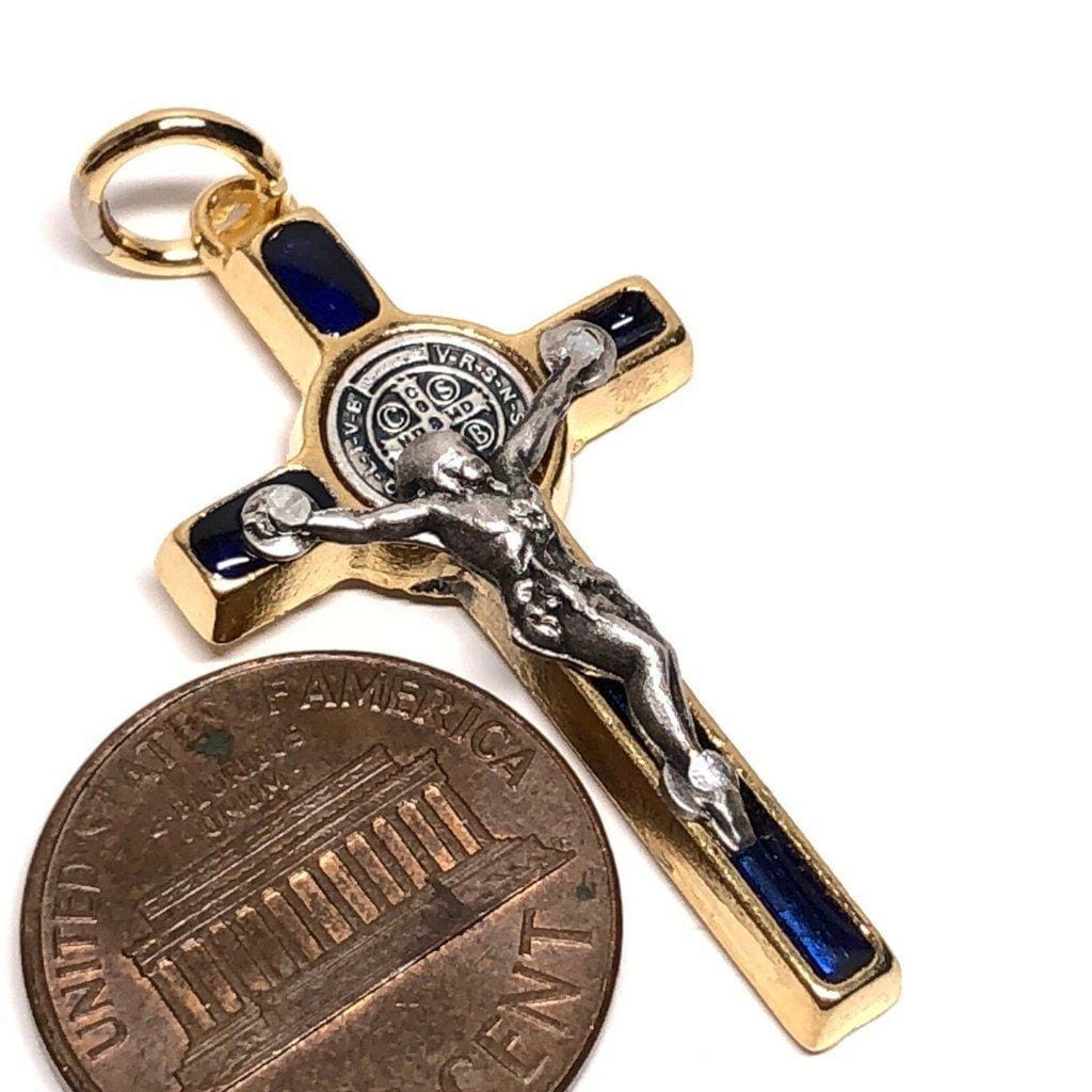 Cruz San Benito - Cross St. Benedict - Tiny Pendant - Rosary Parts - Crucifix | Catholically