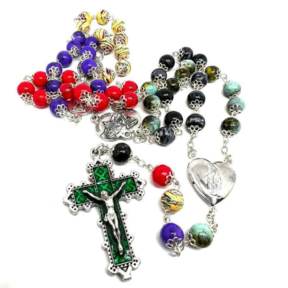 Dedicated To Pope Francis - Colorful Rosary Blessed By Pope | Catholically