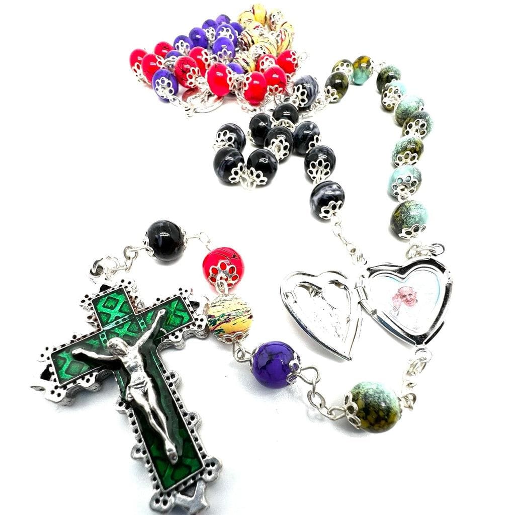 Dedicated To Pope Francis - Colorful Rosary Blessed By Pope | Catholically