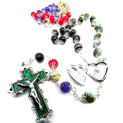 Dedicated To Pope Francis - Colorful Rosary Blessed By Pope | Catholically