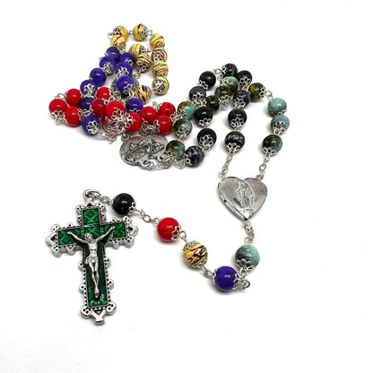 Dedicated To Pope Francis - Colorful Rosary Blessed By Pope | Catholically