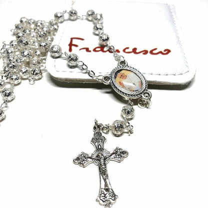 Dedicated To Pope Francis - Filigree Rosary Blessed By Pope | Catholically