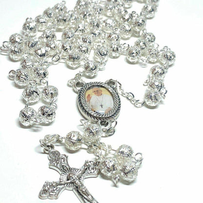 Dedicated To Pope Francis - Filigree Rosary Blessed By Pope | Catholically