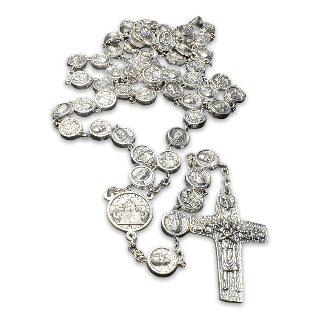 Dedicated To Pope Francis - Metal Rosary Blessed By Pope - Heavy! | Catholically