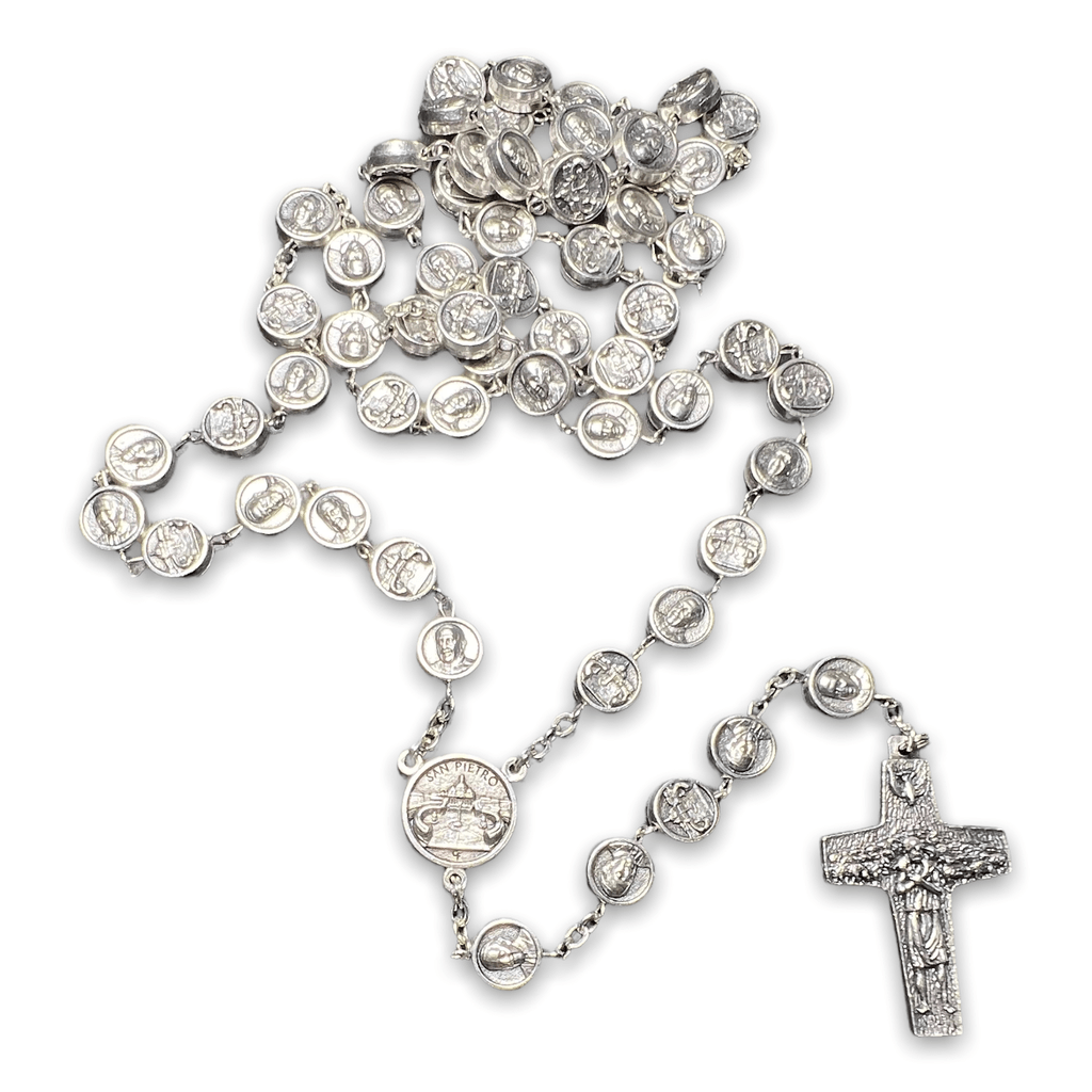 Dedicated To Pope Francis - Metal Rosary Blessed By Pope - Heavy! | Catholically