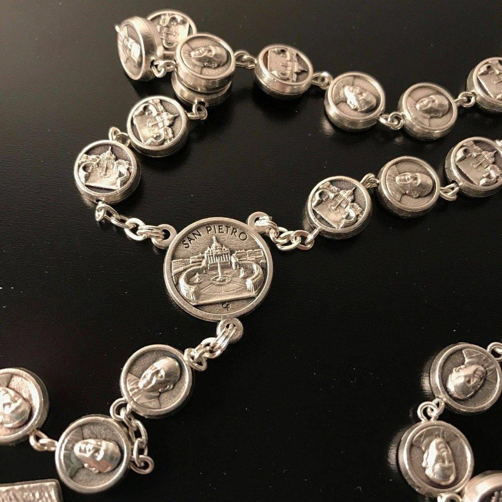 Dedicated To Pope Francis - Metal Rosary Blessed By Pope - Heavy! | Catholically
