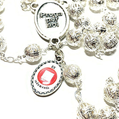 Dedicated To Pope Francis & St. John Paul II - Filigree Rosary Blessed By Pope | Catholically