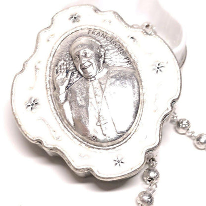 Dedicated To Pope Francis - Tiny Rosary w/ Case - Blessed By Pope | Catholically