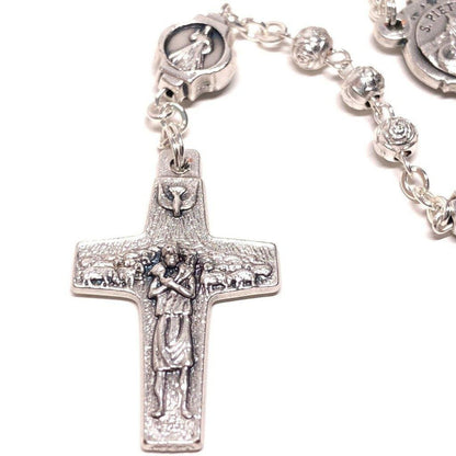 Dedicated To Pope Francis - Tiny Rosary w/ Case - Blessed By Pope | Catholically