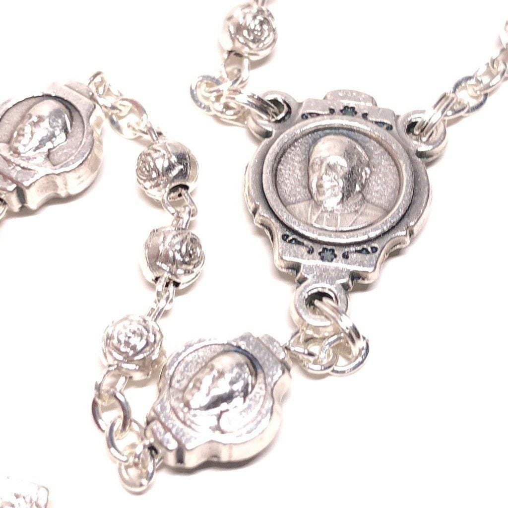Dedicated To Pope Francis - Tiny Rosary w/ Case - Blessed By Pope | Catholically