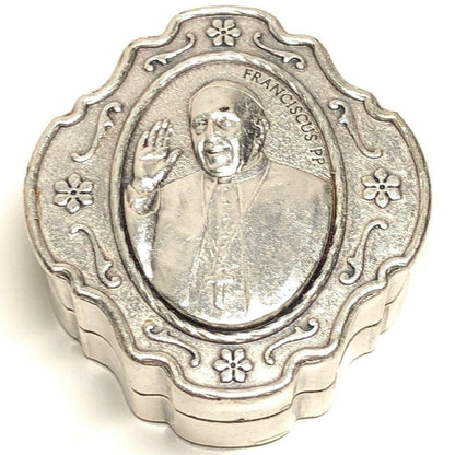 Dedicated To Pope Francis - Tiny Silver-Tone Rosary w/ Case - Blessed By Pope | Catholically