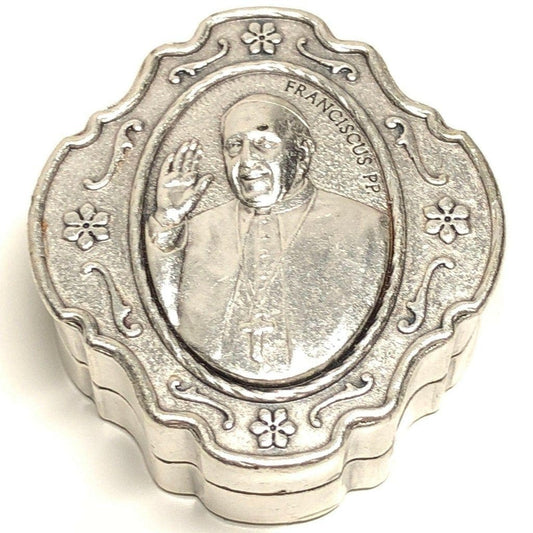 Dedicated To Pope Francis - Tiny Silver-Tone Rosary w/ Case - Blessed By Pope | Catholically