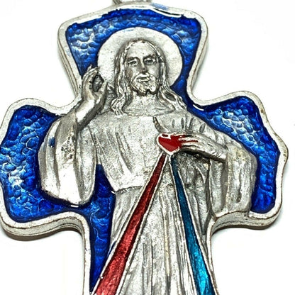 Divine Mercy Of Jesus Pectoral Cross Crucifix - Blessed by Pope | Catholically
