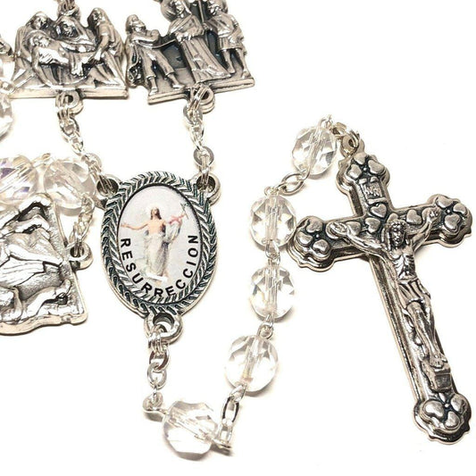 Easter Rosary Stations Of The Cross Sparkling Via Crucis -Blessed | Catholically