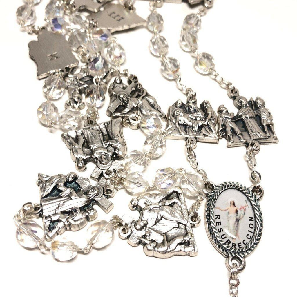 Easter Rosary Stations Of The Cross Sparkling Via Crucis -Blessed | Catholically