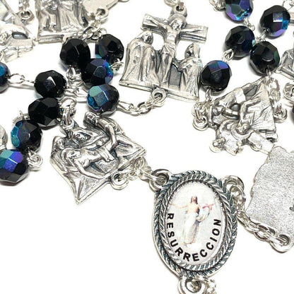 Easter Rosary Stations Of The Cross Sparkling Via Crucis -Blessed | Catholically