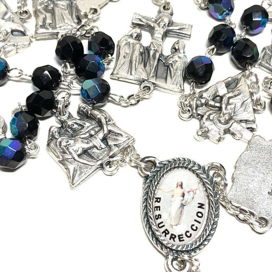 Easter Rosary Stations Of The Cross Sparkling Via Crucis -Blessed | Catholically