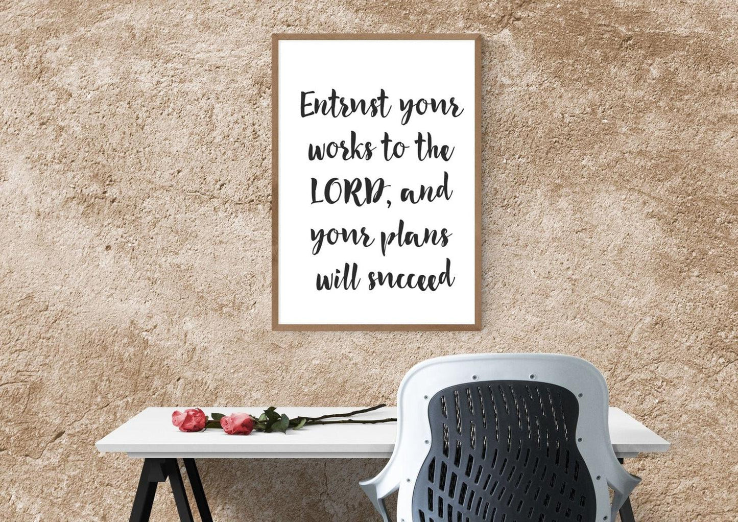 Entrust Your Work: Printable - Scripture Art print | Catholically