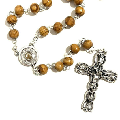 Franciscan Rosary - St. Francis Assisi Relic Soil -  Blessed | Catholically