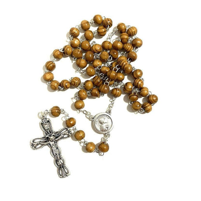 Franciscan Rosary - St. Francis Assisi Relic Soil -  Blessed | Catholically