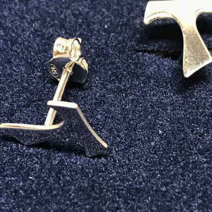 Franciscan Tau 925 Sterling Silver Earrings - Cross Crucifix Blessed By Pope | Catholically