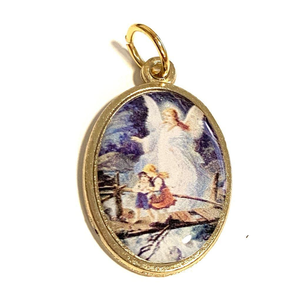 Guardian Angel Medal Charm - Medal Blessed By Pope | Catholically