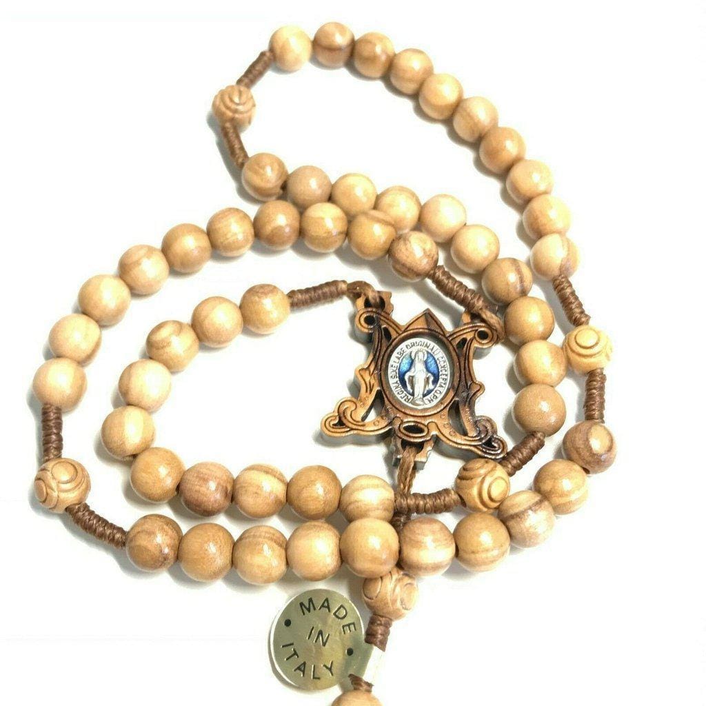 Handmade By Nuns Catholic Virgin Mary Miraculous Medal Rosary Blessed By Pope | Catholically