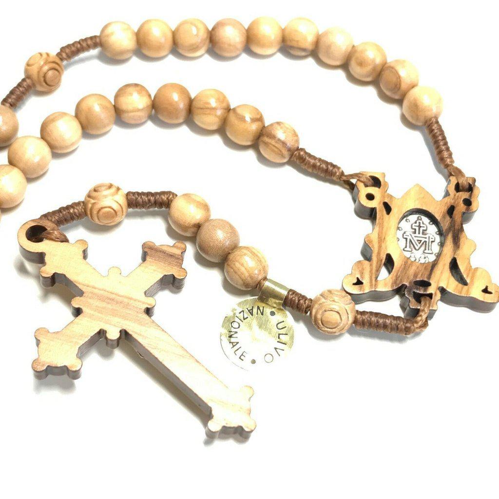 Handmade By Nuns Catholic Virgin Mary Miraculous Medal Rosary Blessed By Pope | Catholically