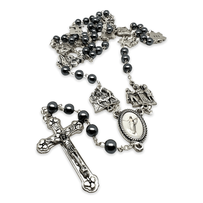 Hematite Rosary Stations Of The Cross - Easter rosary | Catholically