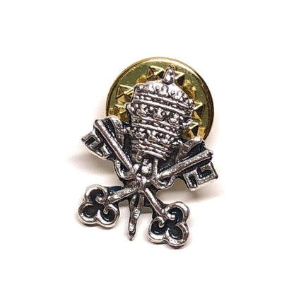 Holy See Coat Of Arms Pin  Catholic  Tie Tack  Jacket Lapel | Catholically