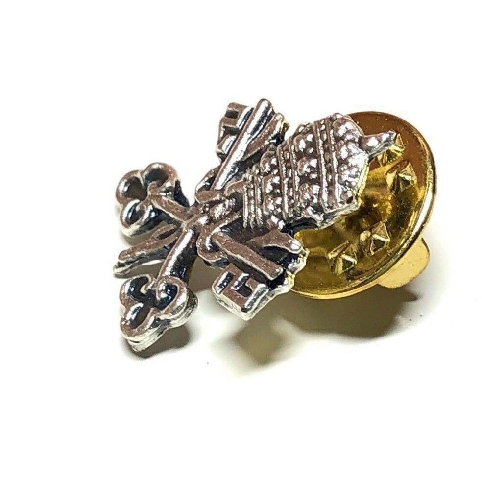 Holy See Coat Of Arms Pin  Catholic  Tie Tack  Jacket Lapel | Catholically
