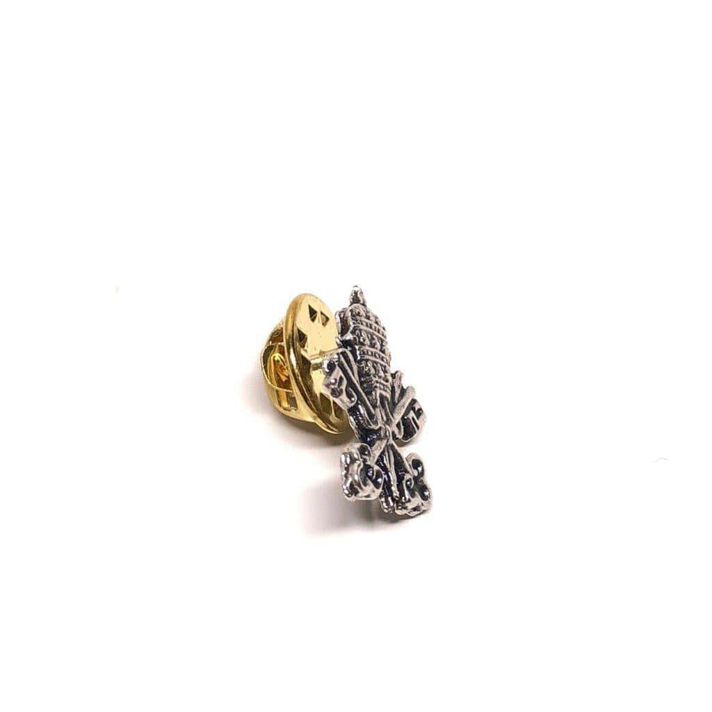 Holy See Coat Of Arms Pin  Catholic  Tie Tack  Jacket Lapel | Catholically