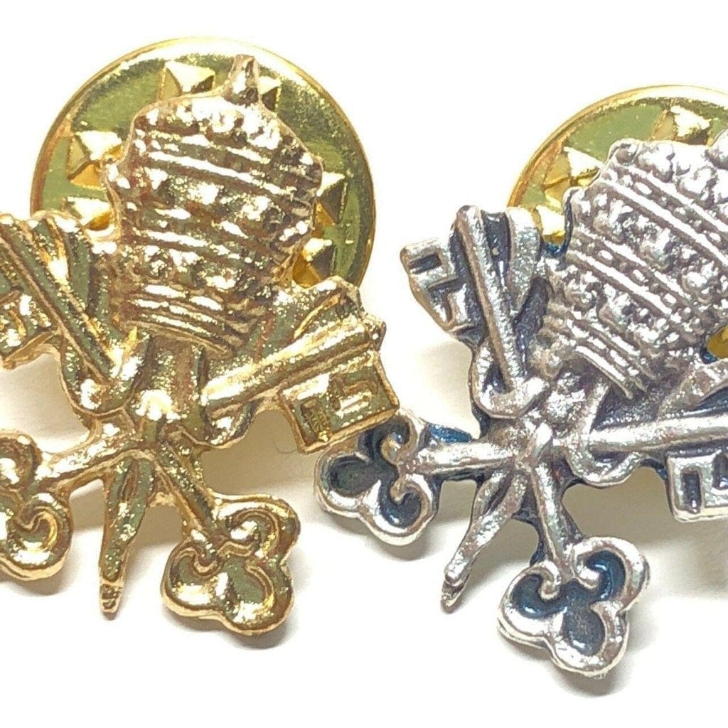 Holy See Coat Of Arms Pin  Catholic  Tie Tack  Jacket Lapel | Catholically