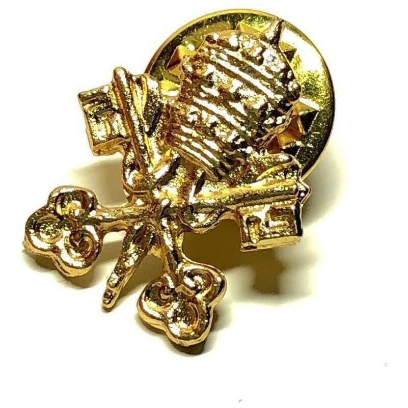 Holy See Coat Of Arms Pin  Catholic  Tie Tack  Jacket Lapel | Catholically