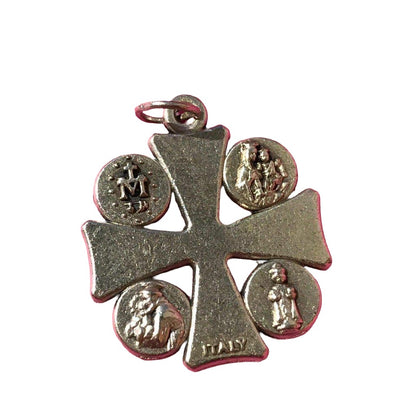 Holy Spirit Dove Four 4-Way Cross JHS Pendant | Catholically