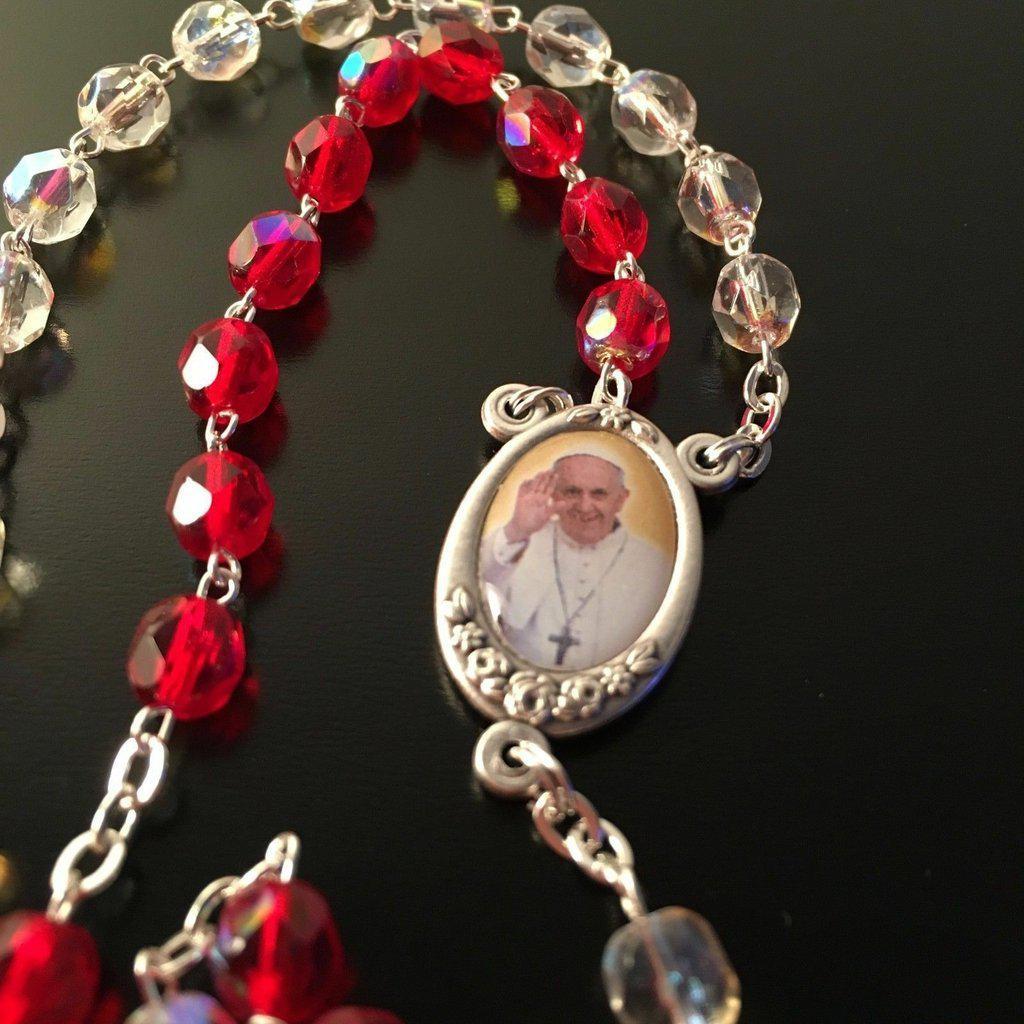 Holy Year Crystal Rosary Blessed by Pope On Rqst - Jubilee Of Mercy 2016 | Catholically