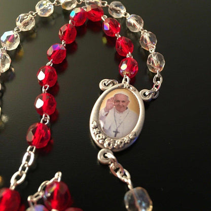 Holy Year Crystal Rosary Blessed by Pope On Rqst - Jubilee Of Mercy 2016 | Catholically