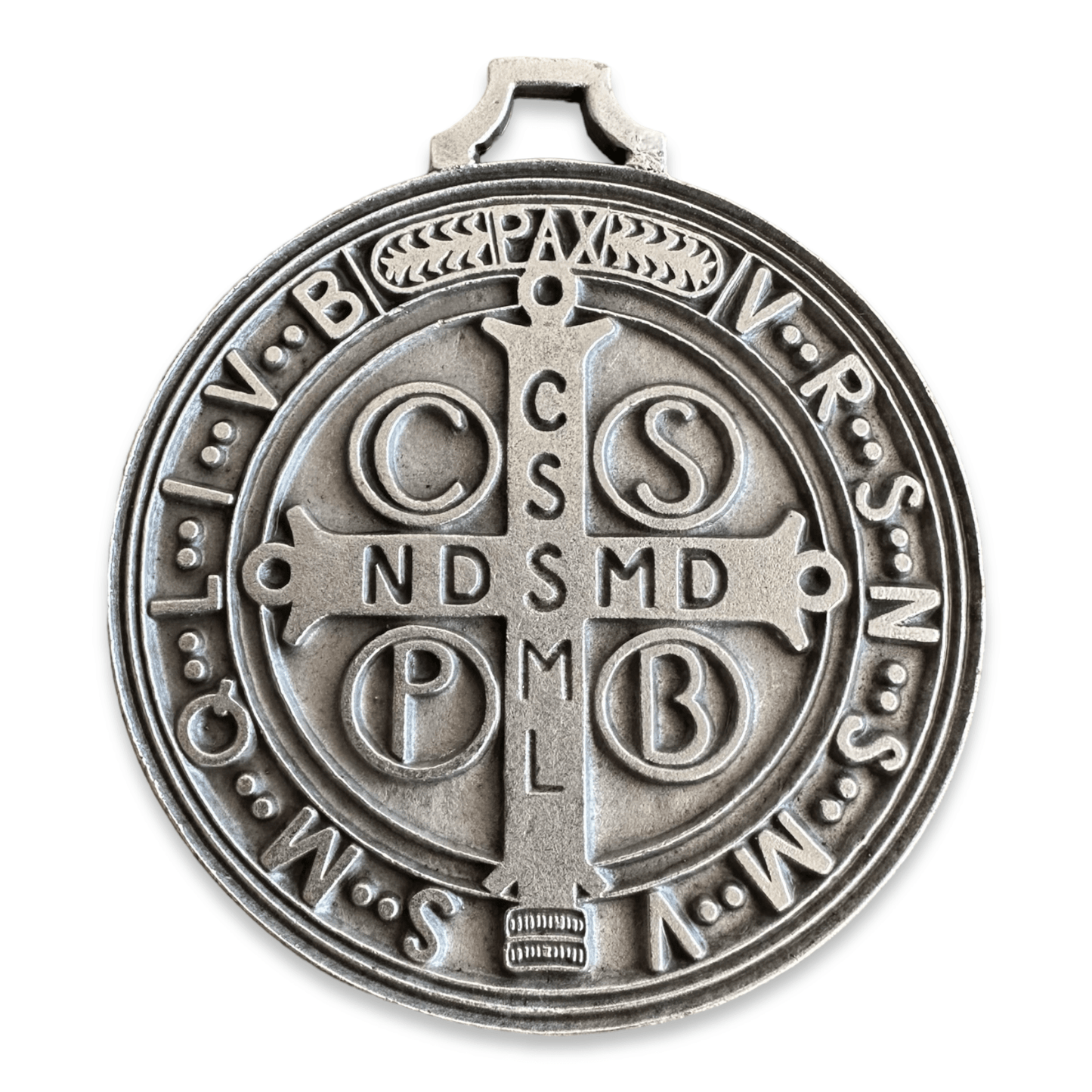 Huge Saint Benedict 2.5" Medal Exorcism - Blessed By Pope | Catholically