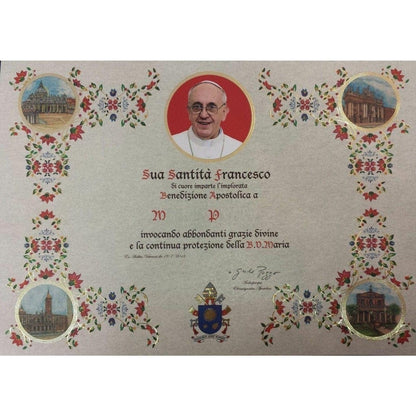 Individueller Handgeschriebener Apostolischer Segen - Papst  Franziskus | Catholically
