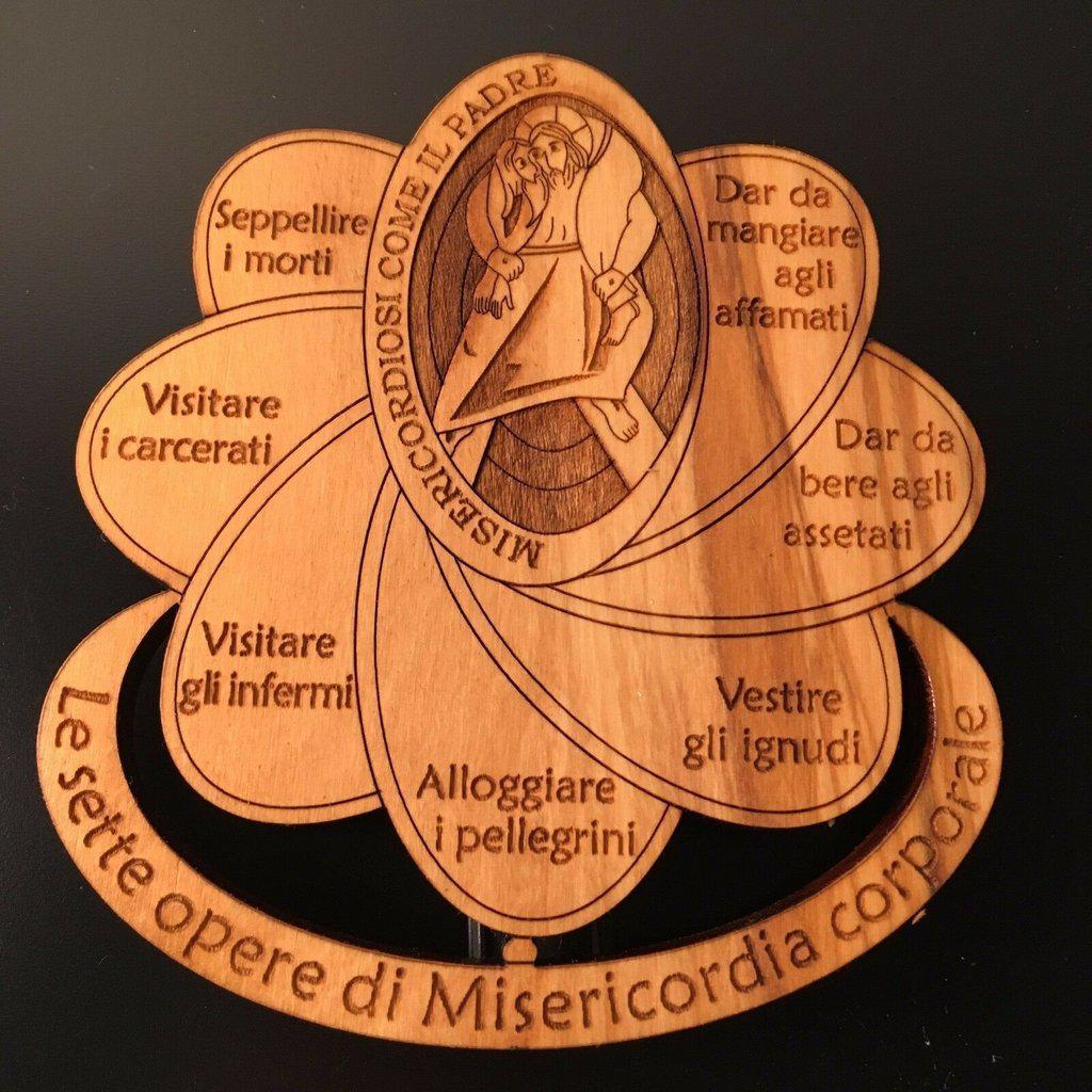 Jubilee Hand Made By Nuns Wooden Medallion - Holy Year Of Mercy - Plaque | Catholically