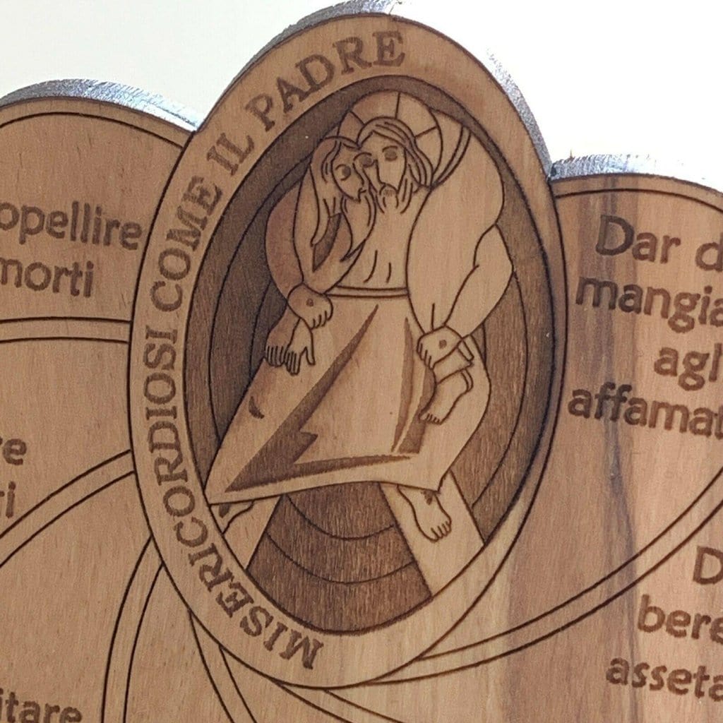 Jubilee Hand Made By Nuns Wooden Medallion - Holy Year Of Mercy - Plaque | Catholically