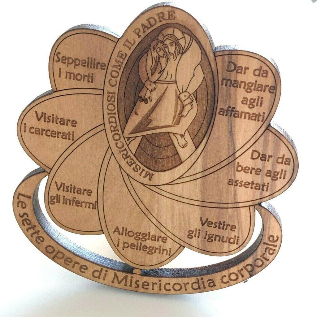 Jubilee Hand Made By Nuns Wooden Medallion - Holy Year Of Mercy - Plaque | Catholically