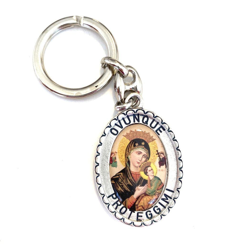 Key Ring - Blessed By Pope - Key chain Our Lady of Perpetual Help | Catholically