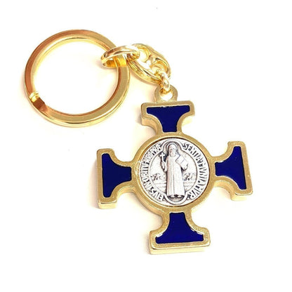 Keychain - Saint Benedict Keyring - Medallion - Exorcism | Catholically