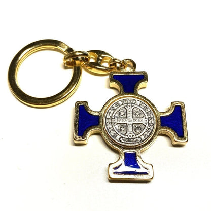Keychain - Saint Benedict Keyring - Medallion - Exorcism | Catholically