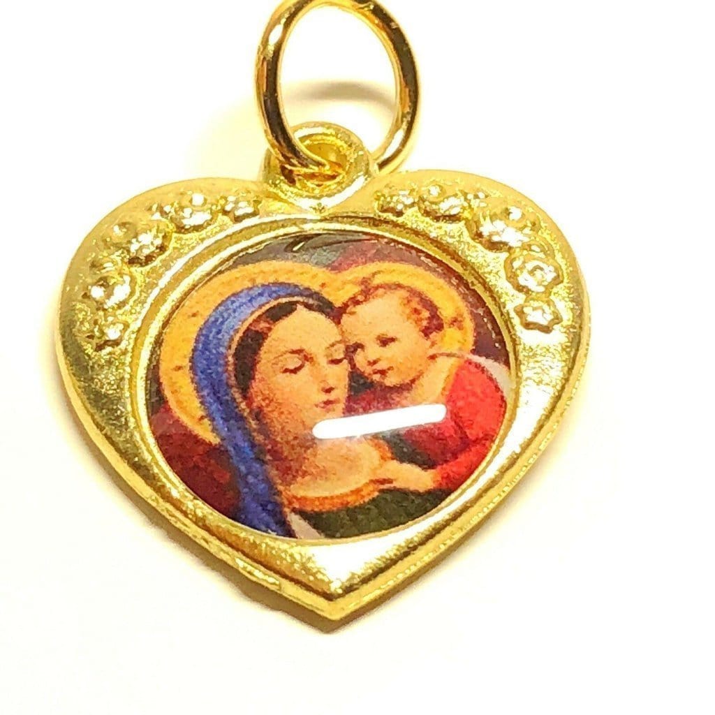 Madonna Of The Street W/ Jesus - Our Lady Virgin Catholic Medal Pendant Charm | Catholically