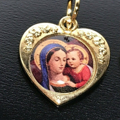 Madonna Of The Street W/ Jesus - Our Lady Virgin Catholic Medal Pendant Charm | Catholically