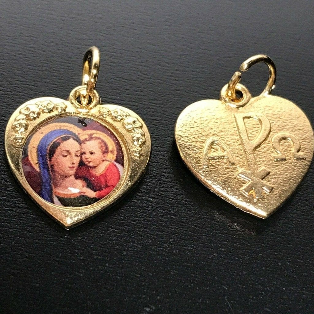 Madonna Of The Street W/ Jesus - Our Lady Virgin Catholic Medal Pendant Charm | Catholically
